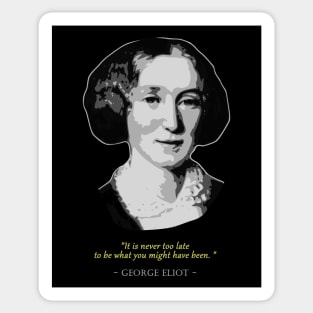 George Eliot Quote Sticker